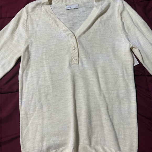 Croft & Barrow Women's Ivory sweater - Picture 4 of 8
